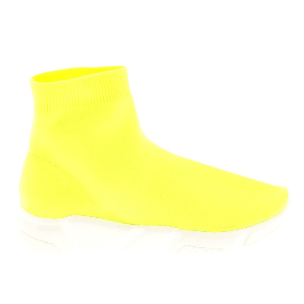 💥HOT ITEM💥 AKIRA Label  Sock Sneaker in Neon Yellow - Picture 3 of 4